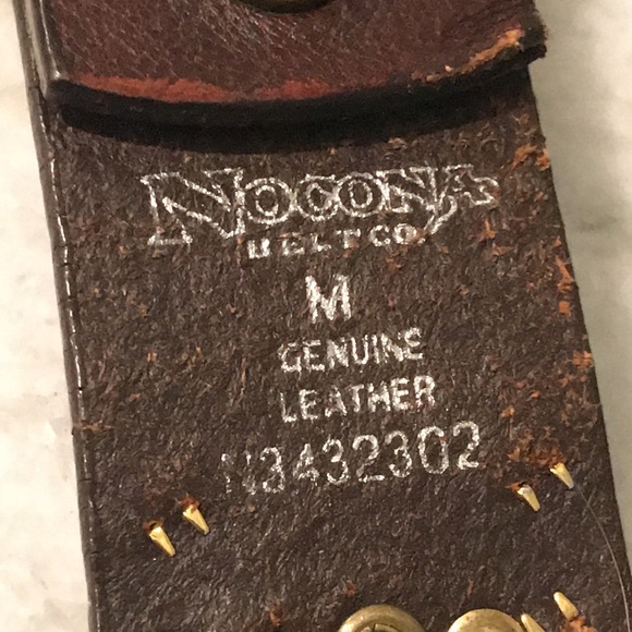 Nocona Rhinestone Belt Womens Medium Brown Gold Tone Buckle Bling Cowgirl Rodeo - Picture 4 of 8